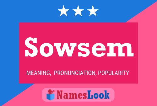 Sowsem 名字海报