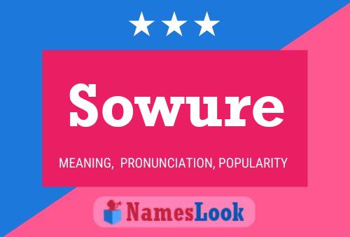 Sowure 名字海报