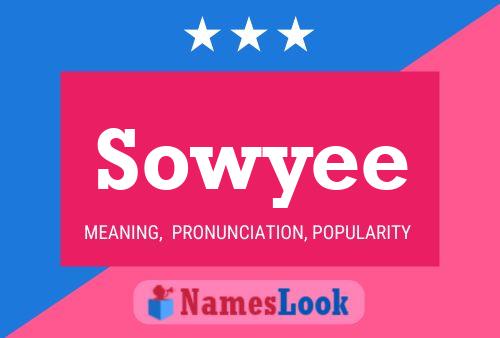 Sowyee 名字海报