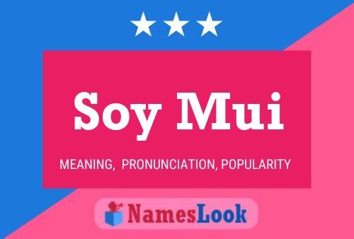 Soy Mui 名字海报