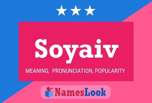 Soyaiv 名字海报