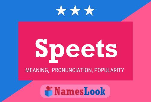 Speets 名字海报