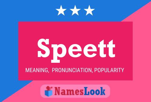 Speett 名字海报