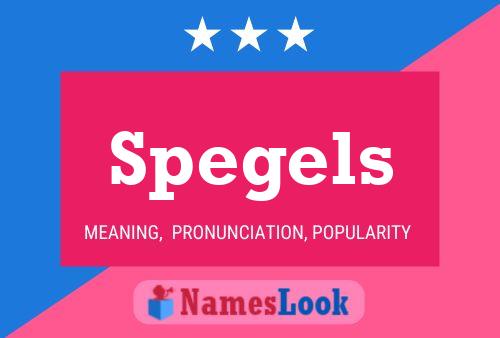 Spegels 名字海报