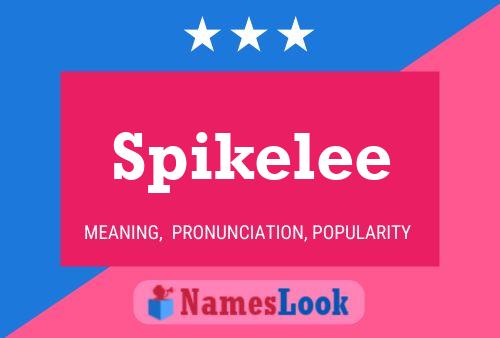 Spikelee 名字海报