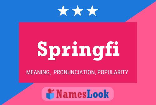 Springfi 名字海报