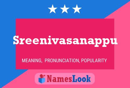 Sreenivasanappu 名字海报