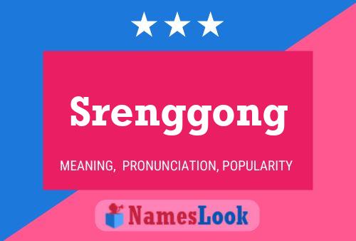 Srenggong 名字海报