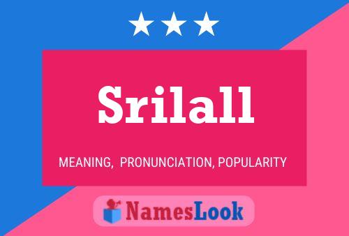 Srilall 名字海报