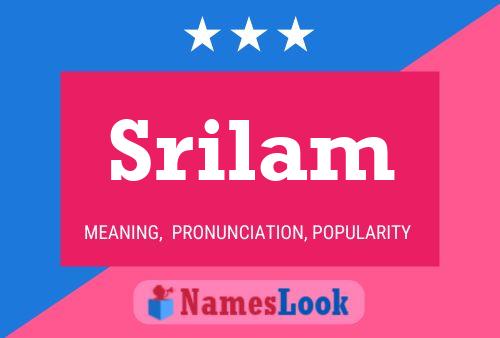 Srilam 名字海报