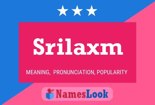 Srilaxm 名字海报