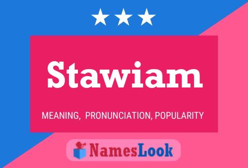 Stawiam 名字海报