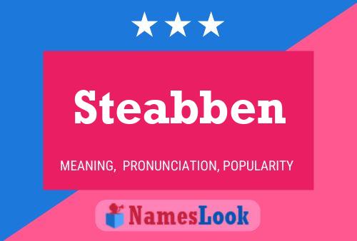 Steabben 名字海报