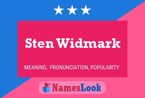 Sten Widmark 名字海报