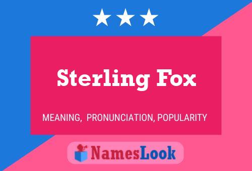 Sterling Fox 名字海报