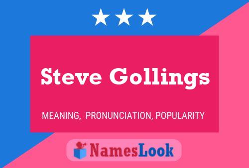 Steve Gollings 名字海报