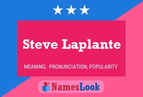 Steve Laplante 名字海报