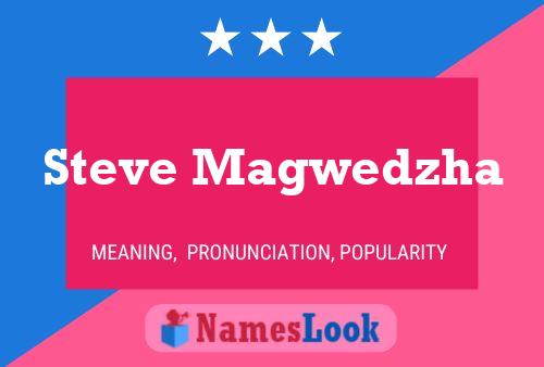 Steve Magwedzha 名字海报