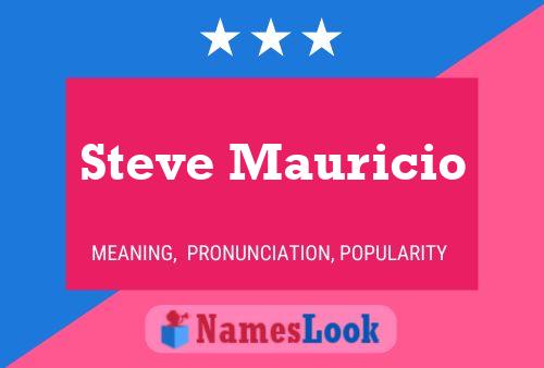 Steve Mauricio 名字海报