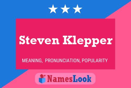 Steven Klepper 名字海报