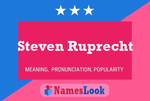 Steven Ruprecht 名字海报