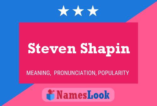 Steven Shapin 名字海报