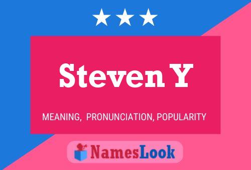 Steven Y 名字海报