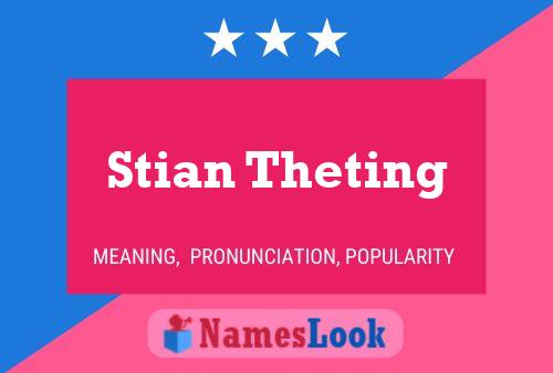 Stian Theting 名字海报