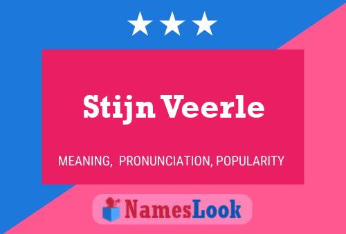 Stijn Veerle 名字海报