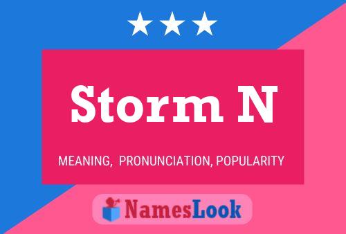 Storm N 名字海报