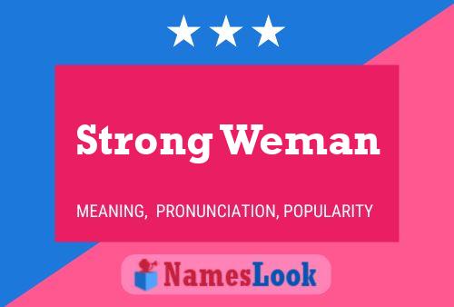 Strong Weman 名字海报