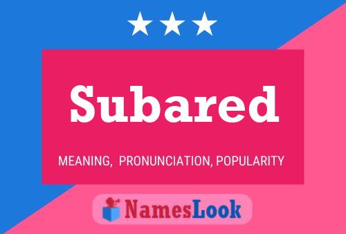 Subared 名字海报