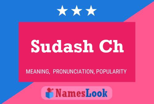 Sudash Ch 名字海报