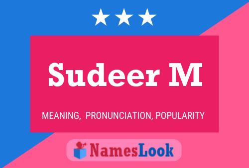 Sudeer M 名字海报