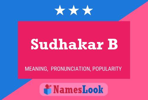 Sudhakar B 名字海报