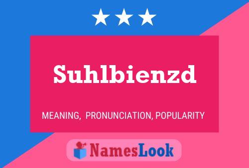 Suhlbienzd 名字海报