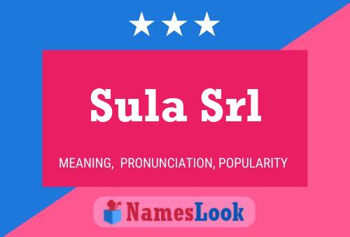 Sula Srl 名字海报