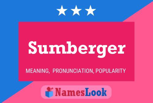 Sumberger 名字海报