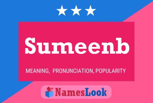 Sumeenb 名字海报