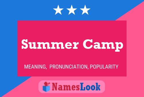 Summer Camp 名字海报