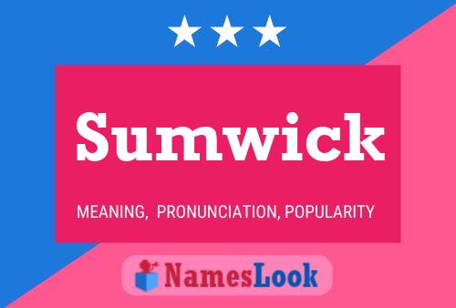 Sumwick 名字海报