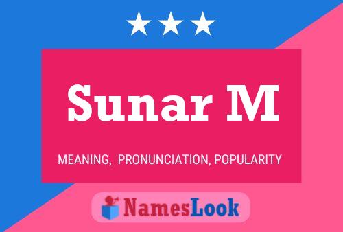 Sunar M 名字海报