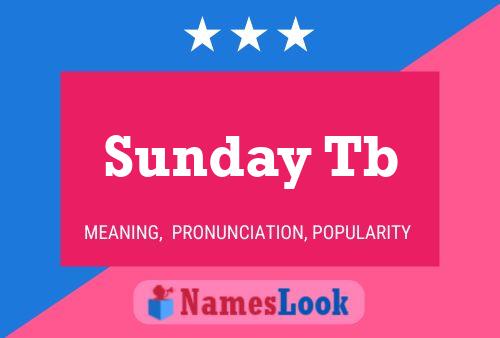 Sunday Tb 名字海报