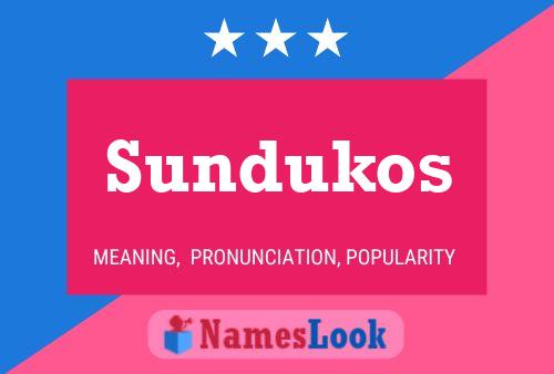 Sundukos 名字海报