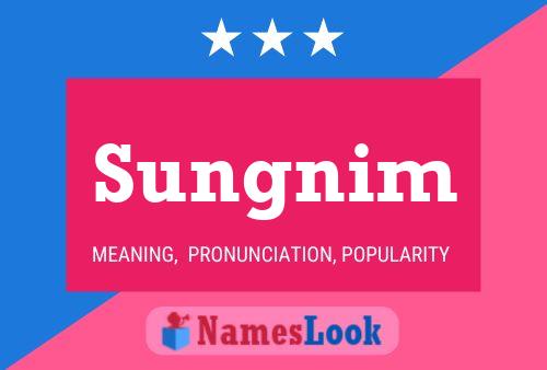 Sungnim 名字海报