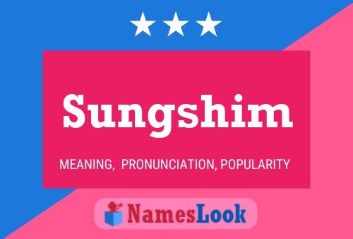 Sungshim 名字海报