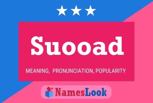 Suooad 名字海报