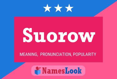 Suorow 名字海报