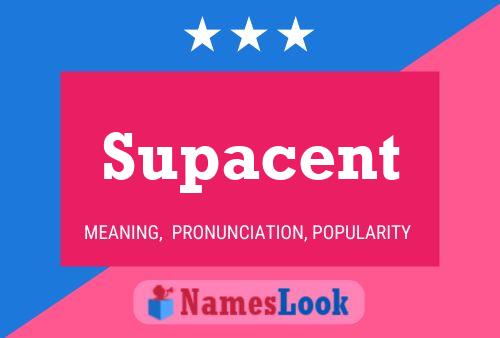 Supacent 名字海报