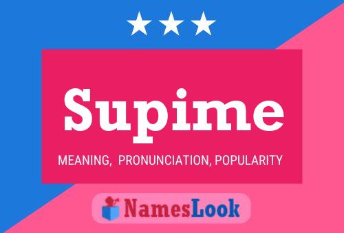 Supime 名字海报